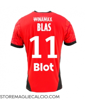 Stade Rennais Ludovic Blas #11 Maglia Gara Casa Repliche 2024-25 Maniche Corte